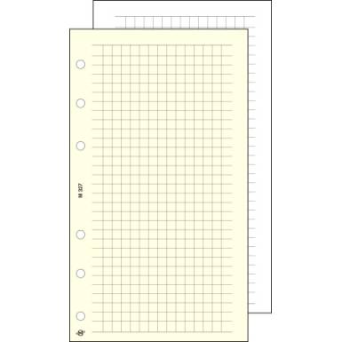 SATURNUS Kalendárium betét, jegyzetlap, "M", kockás, SATURNUS, chamois