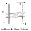Hama Fix TV Wall Bracket 3 Stars 165cm (65") Black 00108770