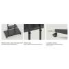 EQuip Mobile TV Trolley 50"-90" Black 650635