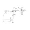 Digitus DA-90400 Dual monitor mount 15"-32" Black DA-90400