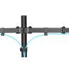 Digitus DA-90400 Dual monitor mount 15"-32" Black DA-90400