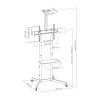 SBOX FS-401-2 Floor Mobile Mount 37"-70" Black SBOX FS-401-2