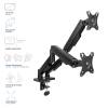 ACT AC8314 Gas Spring Dual Monitor Arm 17"-35" Black AC8314