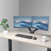 ACT AC8314 Gas Spring Dual Monitor Arm 17"-35" Black AC8314