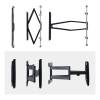 Startech Ultra-Slim Articulating TV Wall Mount 32"-65" Black/Silver 65SAP2-TV-WALL-MOUNT