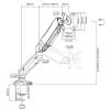 ACT AC8346 Universal laptop tray for monitor arms AC8346