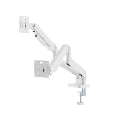 Gembird Desk mounted adjustable double monitor arm 17"-32" White MA-DA2-06-W Gembird Desk mounted adjustable double monitor arm 17"-32" White MA-DA2-06-W