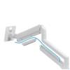 Gembird Desk mounted adjustable double monitor arm 17"-32" White MA-DA2-06-W