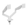 Gembird Desk mounted adjustable double monitor arm 17"-32" White MA-DA2-06-W
