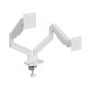 Gembird Desk mounted adjustable double monitor arm 17"-32" White MA-DA2-06-W