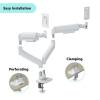 Gembird Desk mounted adjustable double monitor arm 17"-32" White MA-DA2-06-W