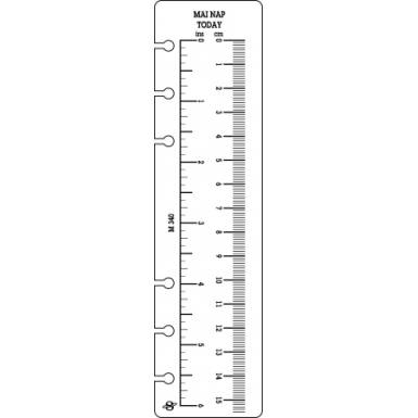 SATURNUS Kalendárium betét, vonalzó, "L", SATURNUS SATURNUS Kalendárium betét, vonalzó, "L", SATURNUS