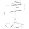 Nedis TV Floor Stand 49-70" Black TVSM5250BK