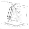 EQuip Foldable Touch Screen Monitor Stand 17-32" Black 650124