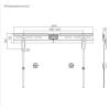 EQuip Studless TV Wall Mount Bracket 37"-86" Black 650364