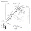EQuip 17"-32" Monitor Desk Black 650130