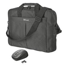 Trust Primo 16" Carry bag Black with wireless mouse 21685