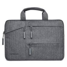 Satechi Fabric Water-Resistant Laptop Carrying Case with Pockets 13" Grey ST-LTB13