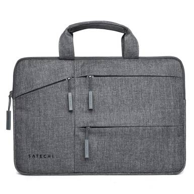 Satechi Fabric Water-Resistant Laptop Carrying Case with Pockets 15" Grey ST-LTB15 Satechi Fabric Water-Resistant Laptop Carrying Case with Pockets 15" Grey ST-LTB15