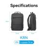 Vention KRN 23L Laptop Backpack 15,6" Black KRNB0