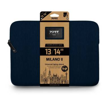 Port Designs MILANO II ECO laptop sleeve 14" Navy Blue 140721 Port Designs MILANO II ECO laptop sleeve 14" Navy Blue 140721