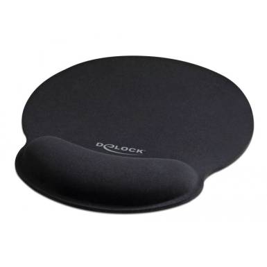 DeLock Ergonomic with Wrist Rest Egérpad Black 12559 DeLock Ergonomic with Wrist Rest Egérpad Black 12559