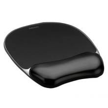 Fellowes Crystal Gel Eg&eacute;rpad Black 9112101