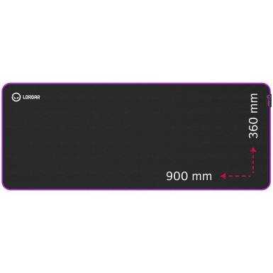 LORGAR Main 319 Eg&eacute;rpad Black/Purple LRG-GMP319