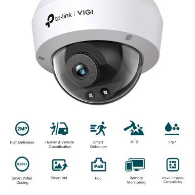 TP-Link VIGI C220I (4mm) 2MP Mini Dome Network Camera VIGIC220I-4 TP-Link VIGI C220I (4mm) 2MP Mini Dome Network Camera VIGIC220I-4