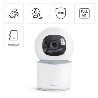 Hama Okos Wi-Fi Beltéri Kamera FHD White 00176652 Hama Okos Wi-Fi Beltéri Kamera FHD White 00176652