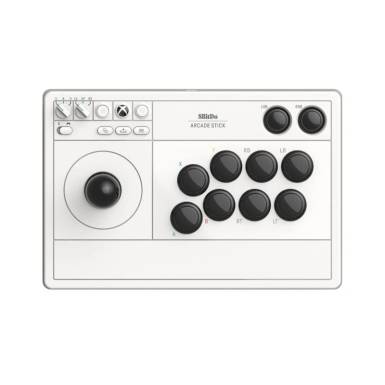 8BitDo Arcade Stick Wireless Gamepad White RET00364 8BitDo Arcade Stick Wireless Gamepad White RET00364