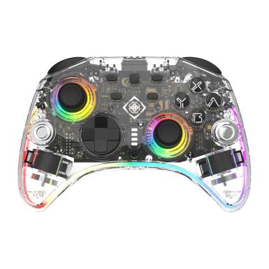 Deltaco GAM-198-T RGB Bluetooth Gamepad Transparent GAM-198-T Deltaco GAM-198-T RGB Bluetooth Gamepad Transparent GAM-198-T