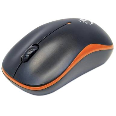 Manhattan Success Wireless Mouse Orange/Black 179409 Manhattan Success Wireless Mouse Orange/Black 179409