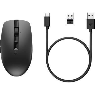 HP 715 Rechargeable Multi-Device Wireless Mouse Black 6E6F0AA HP 715 Rechargeable Multi-Device Wireless Mouse Black 6E6F0AA