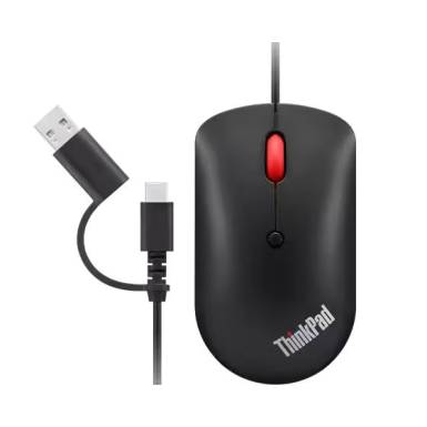Lenovo ThinkPad USB-C Wired Compact Mouse Black 4Y51D20850 Lenovo ThinkPad USB-C Wired Compact Mouse Black 4Y51D20850