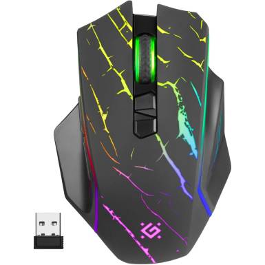 Defender Uran GM-503 Wireless RGB Gaming Mouse Black 52503 Defender Uran GM-503 Wireless RGB Gaming Mouse Black 52503