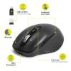 Port Designs Business Wireless Bluetooth Rechargeable Mouse Black 910202