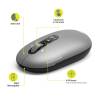 Port Designs Pure MAC Wireless Bluetooth Mouse Silver 910009