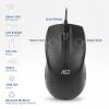 ACT AC5006 Wired Full-Size Optical Mouse Black AC5006
