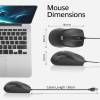 ACT AC5006 Wired Full-Size Optical Mouse Black AC5006