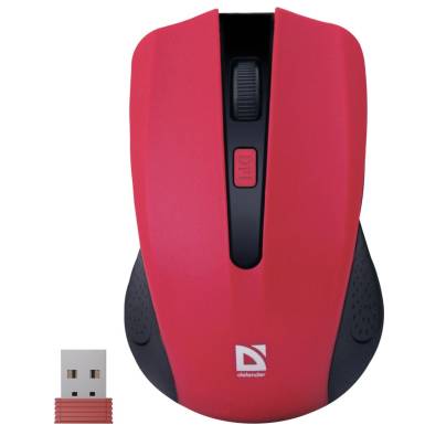 Defender Accura MM-935 Wireless Mouse Red/Black 52937 Defender Accura MM-935 Wireless Mouse Red/Black 52937