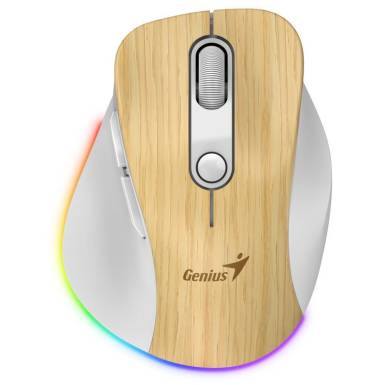 Genius Ergo 9000S Pro Wireless Bluetooth Mouse Pine Wood 31030039407