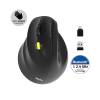 Port Designs Left-hand 2.4 GHz Bluetooth rechargeable Ergo Mouse Black 910008