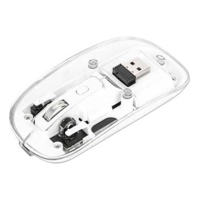 Manhattan Rechargeable Wireless USB Mouse Transparent 190275 Manhattan Rechargeable Wireless USB Mouse Transparent 190275