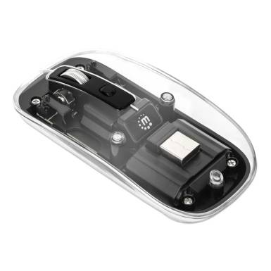 Manhattan Rechargeable Wireless USB Mouse Transparent/Black 190268 Manhattan Rechargeable Wireless USB Mouse Transparent/Black 190268