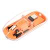 Manhattan Rechargeable Wireless USB Mouse Transparent/Orange 190282