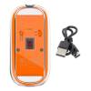 Manhattan Rechargeable Wireless USB Mouse Transparent/Orange 190282