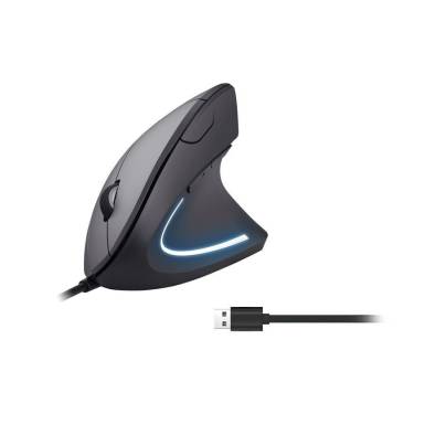 EQuip Vertical Ergonomic Wired Mouse Black 245118 EQuip Vertical Ergonomic Wired Mouse Black 245118