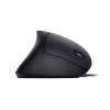 EQuip Vertical Ergonomic Wired Mouse Black 245118