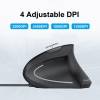 EQuip Vertical Ergonomic Wired Mouse Black 245118
